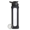 1000ml Eco Sports Glass Silikonhülle Wasserflasche mit Flip Top